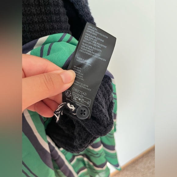 By Anthropologie Varsity Twofer Cardigan Sweater - Picture 10 of 10